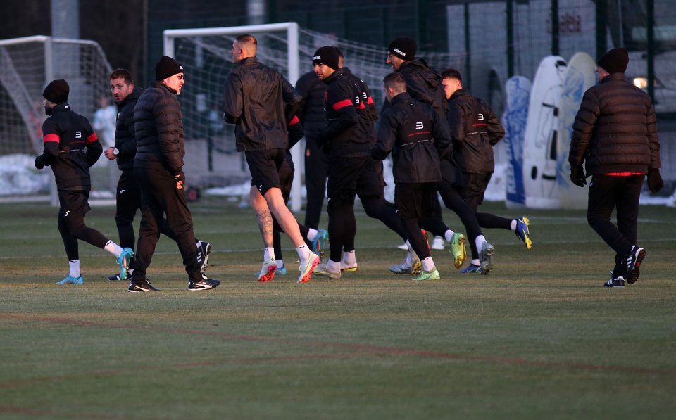 Тренировка на ационалния отбор преди контролите с Катар и Хърватия1