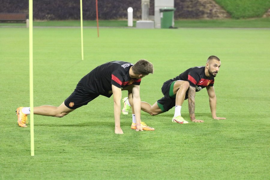 Българският национален отбор по футбол с пръва тренировка в Катар1