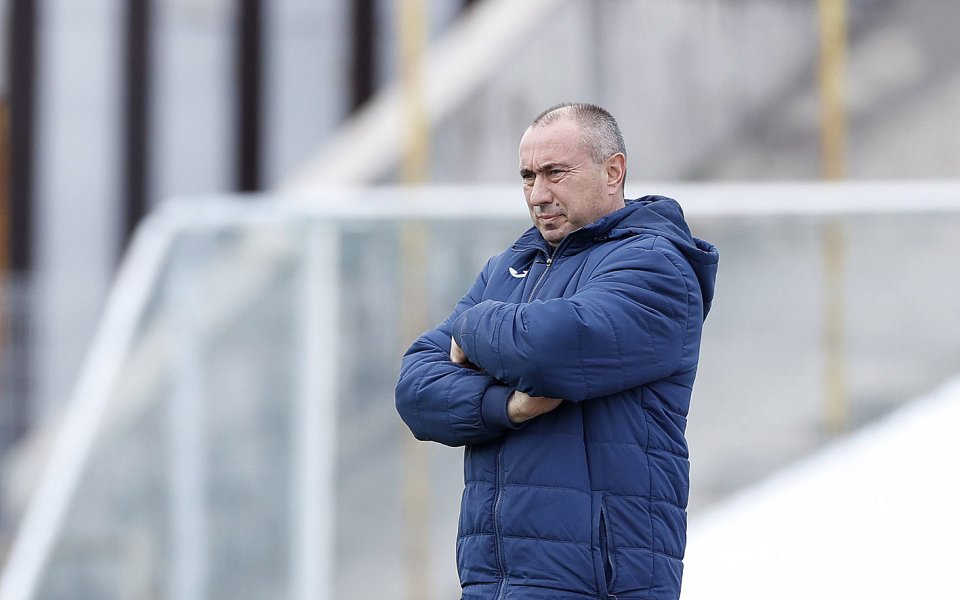 Треньорът на Левски Станимир Стоилов говори след . “Добра проверка.