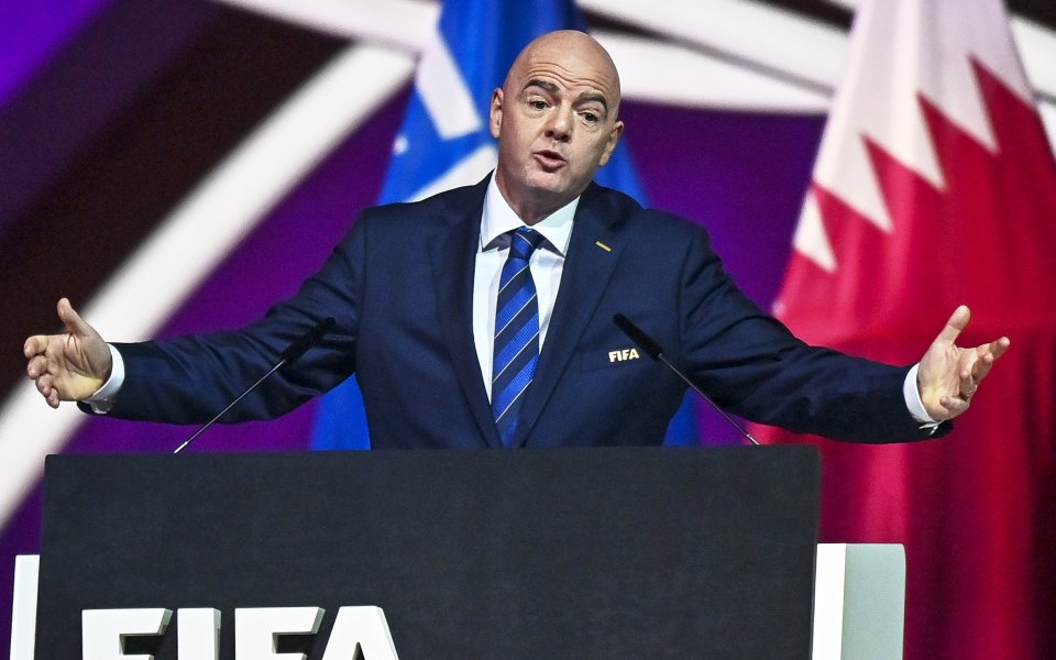 Президентът на Международната федерация по футбол (ФИФА) Джани Инфантино откри
