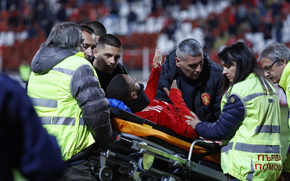 Полузащитникът на ЦСКА Йоан Баи вече е в стабилно състояние