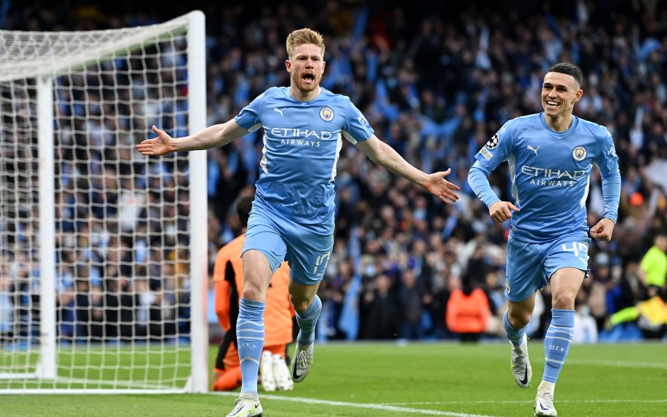 Манчестър Сити и Реал Мадрид играят при резултат 2:0 в