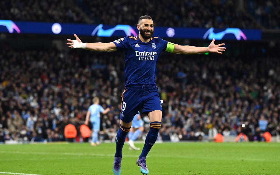 Машината за голове на Реал Мадрид Карим Бензема блесна и