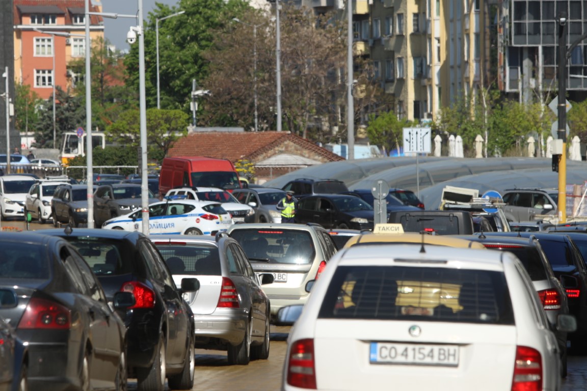 <p>Протест на превозвачите в София</p>