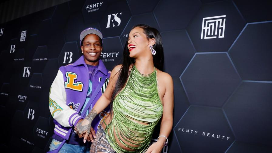 Риана и A$AP Rocky вдигнаха парти за бъдещето си бебе