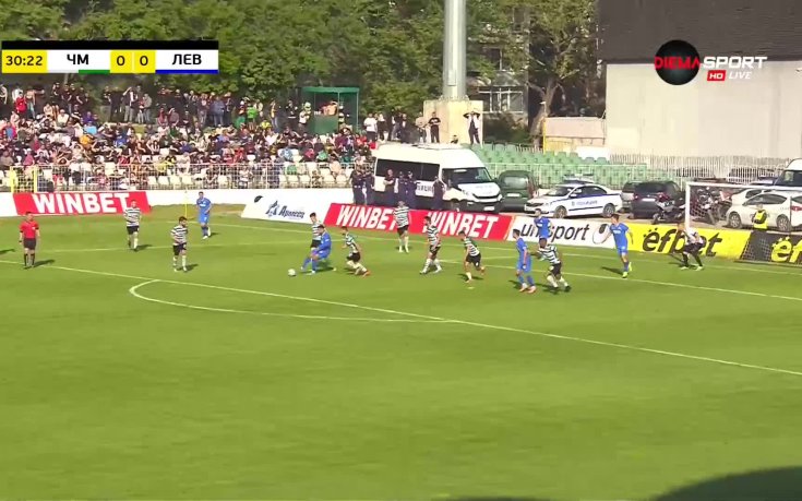 Черно море - Левски 0:0 /първо полувреме/