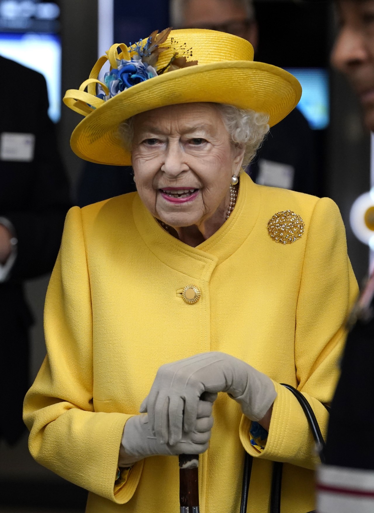 <p>Британската кралица Елизабет Втора, която ограничи публичните си прояви, се появи на метростанция &quot;Падингтън&quot;, за да види новата линия на лондонското метро - &quot;Елизабет&quot;</p>