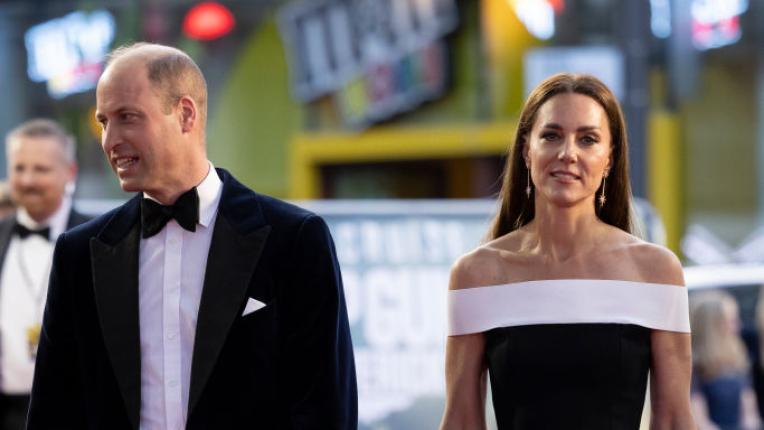  Кейт Мидълтън и принц Уилям на премиерата на „ Топ Гън: Маверик “ 