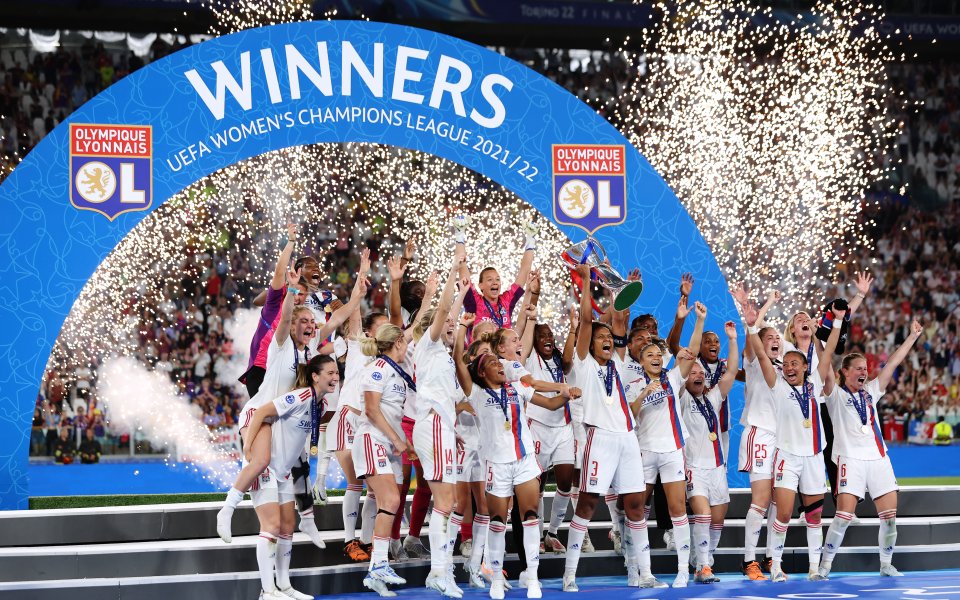 Лион триумфира в Шампионска лига след победа над Барселона