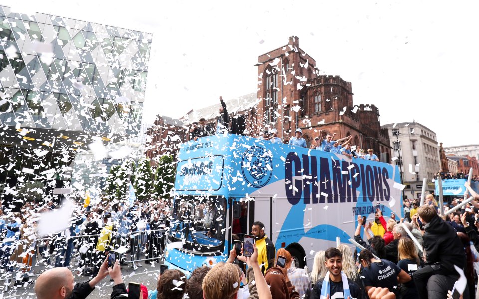 Шампионският парад на Манчестър Сити, 23.05.2022 г.