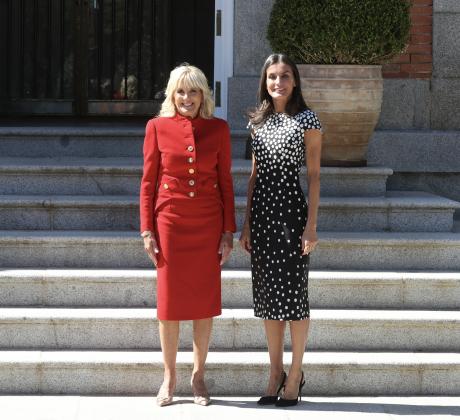 Испанската кралица Летисия приветства в понеделник първата дама на Съединените