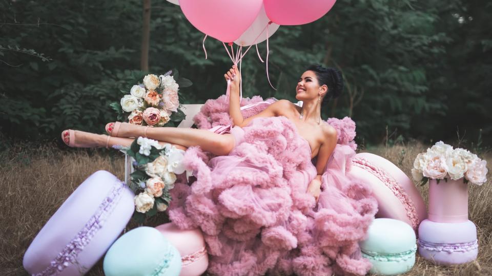  жена дневен рози цветя 