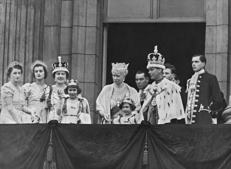 <p>Коронацията на крал Джордж Шести и съпругата му Елизабет (по-късно наричана Кралицата майка), 1937 г.</p>