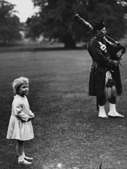 <p>З-годишната Елизабет в Шотландия, 1929 г.</p>