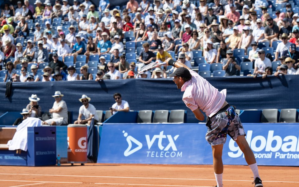 Доминик Тийм - Федерико Делбонис 2:0 сета [7:6 (6), 6:3] / ATP 250, Гщаад, 1/16-финал, 21.07.2022 г.