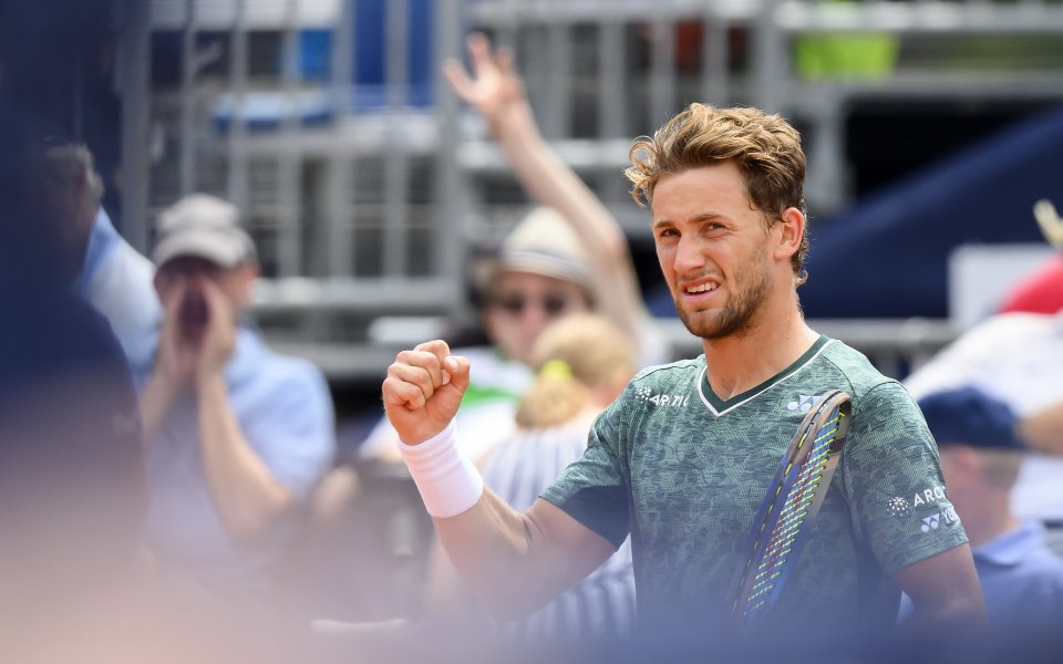 Защитаващият титлата си Каспер Рууд (Норвегия) и вторият поставен Матео