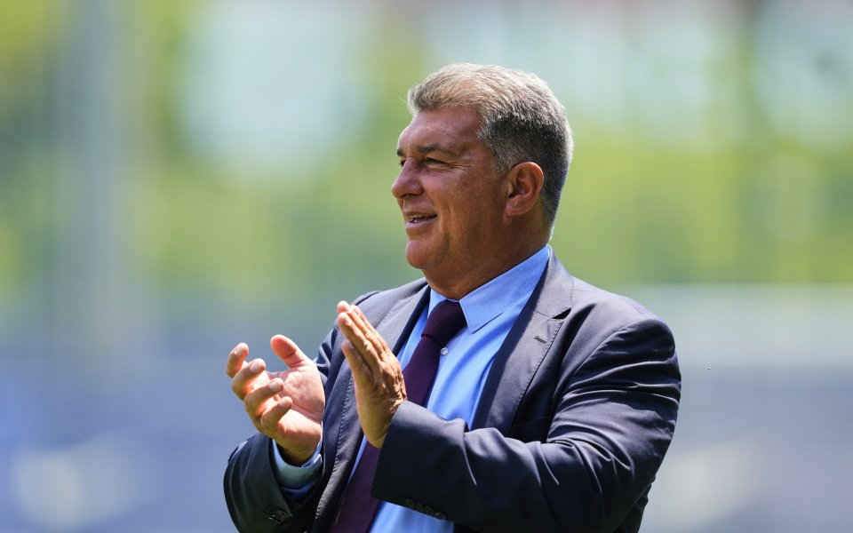 Президентът на Барселона Жоан Лапорта за пореден път трябваше да