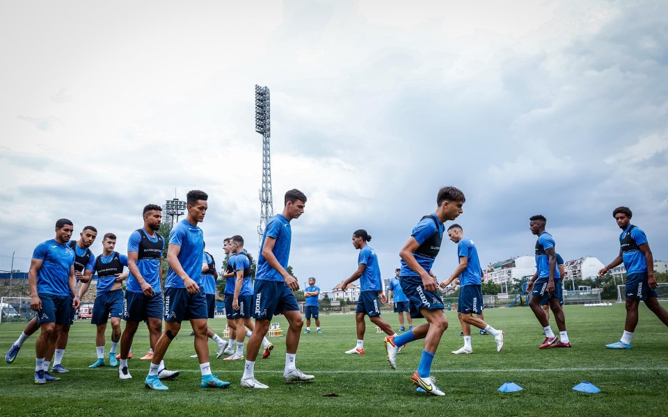 Тренировка на Левски преди Хамрун