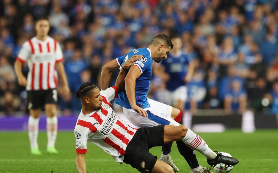 Отборите на Глазгоу Рейнджърс и ПСВ Айндховен не успяха да