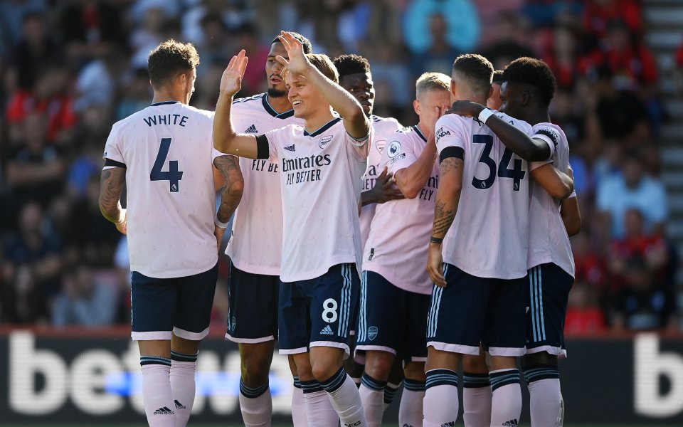 Отборът на Арсенал победи с 3:0 новака във Висшата лига