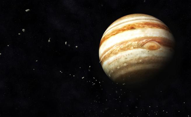НАСА улови зелена мълния от вихрещата се буря на Юпитер (СНИМКА)