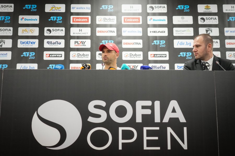 Пресконференция на Григор Димитров преди Sofia Open1