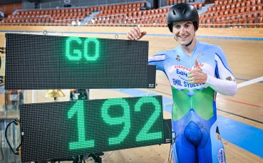 Колоездачът Николай Генов подобри националния рекорд за едночасово каране на