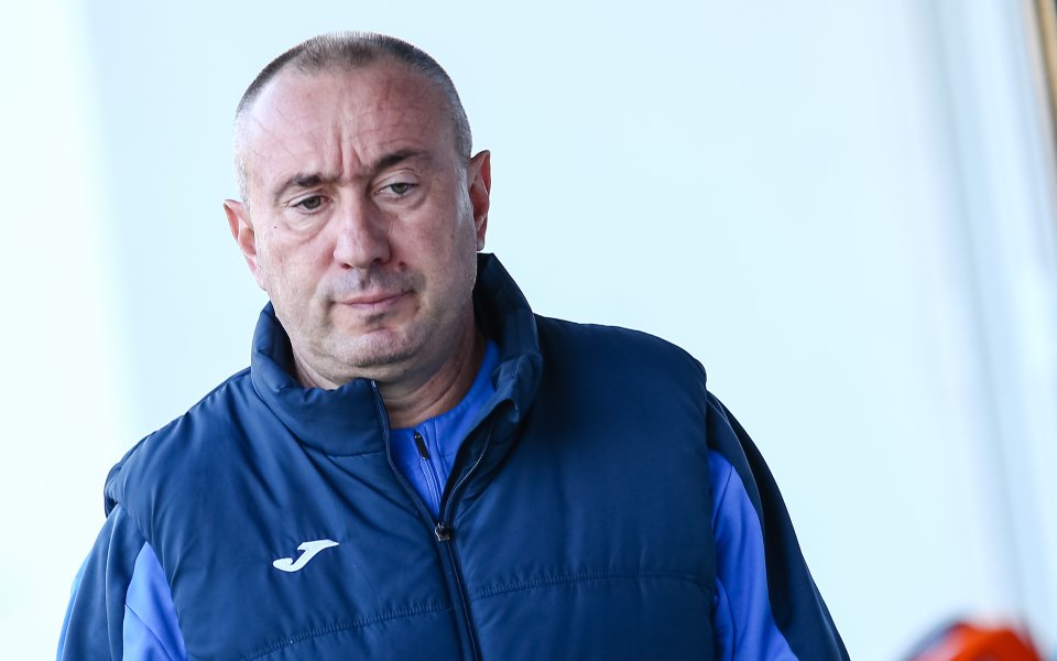 Треньорът на Левски – Станимир Стоилов, говори пред медиите преди