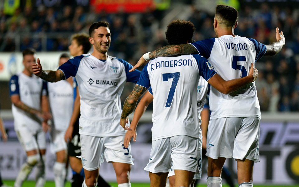 Римският гранд Лацио победи с 2:0 Аталанта и измести бергамаските