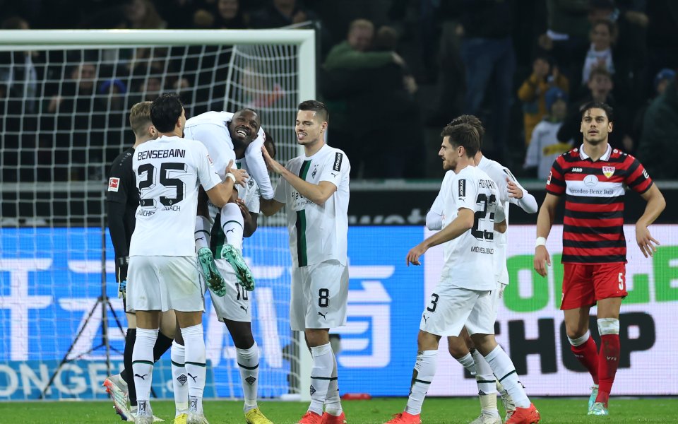 Борусия Мьонхенгладбах се върна към победите след успех с 3:1