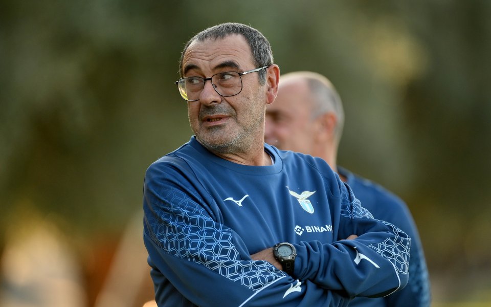 Старши треньорът на Лацио Маурицио Сари не бърза да изпада