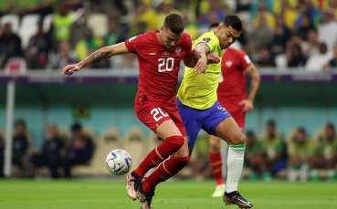 Бразилия и Сърбия играят при 1 0 в един от най чаканите двубои