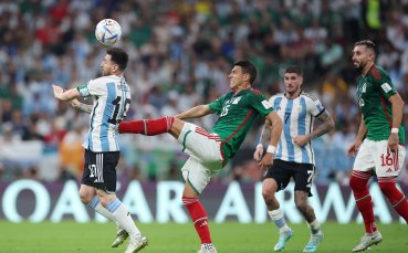 Аржентина и Мексико играят при резултат 1 0 в мач от
