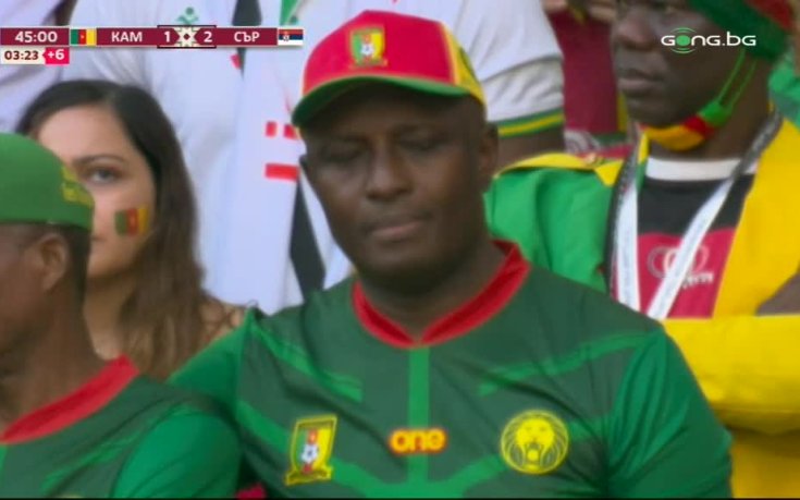 Сърбия обърна Камерун точно преди почивката