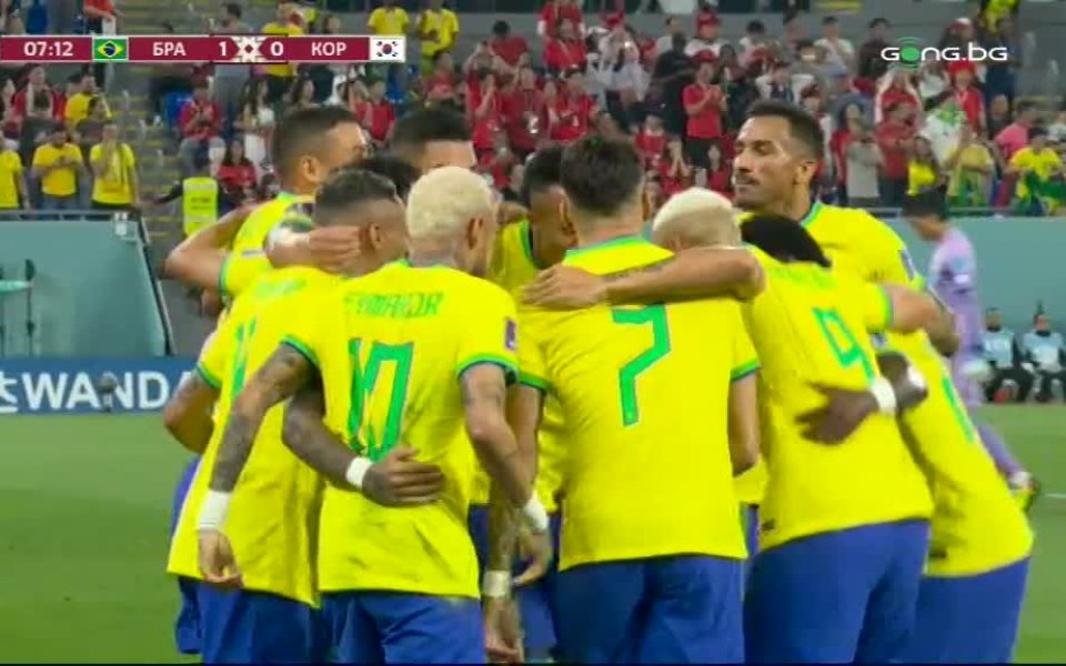 Винисуис извежда Бразилия напред в резултата