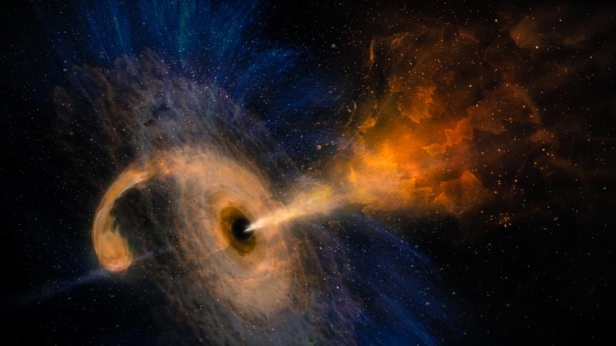 Астрономическо явление: Сблъсък на звезди с черна дупка (СНИМКИ)