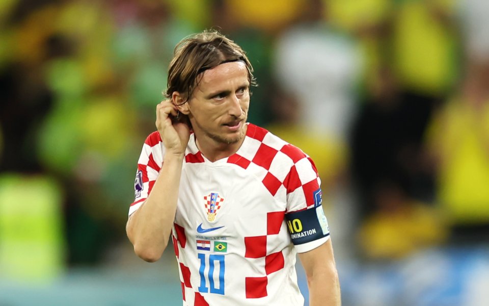 Капитанът на националния отбор на Хърватия Лука Модрич бе емоционален