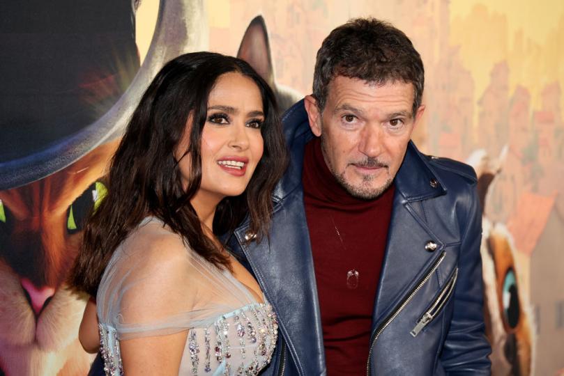 Салма Хайек и Антонио Бандерас на премиерата на филма 