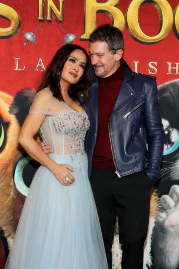 Салма Хайек и Антонио Бандерас на премиерата на филма 