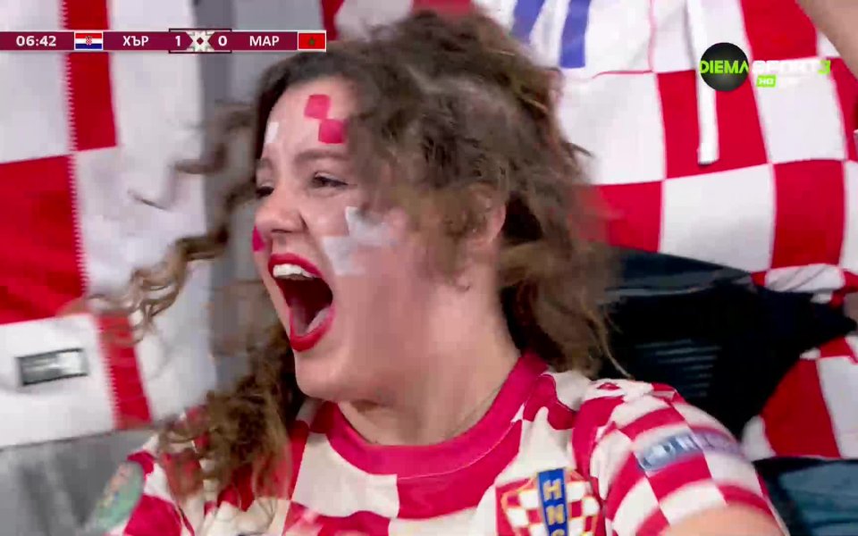След страхотно изпълнен пряк свободен удар от Хърватия Иван Перишич