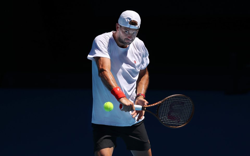 Григор Димитров тренира с Надал преди Аустрелиън Оупън, 7.01.2023 г.