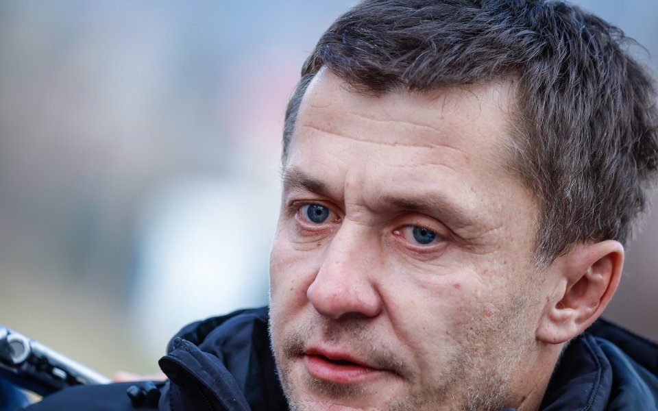 Треньорът на ЦСКА – Саша Илич, говори пред медиите след