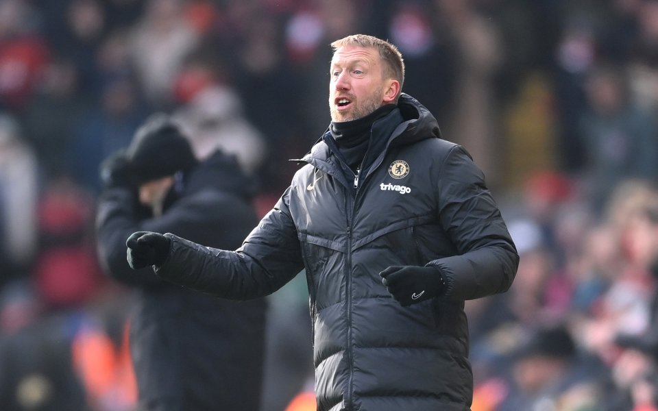 Мениджърът на Челси Греъм Потър призна, че е доволен от