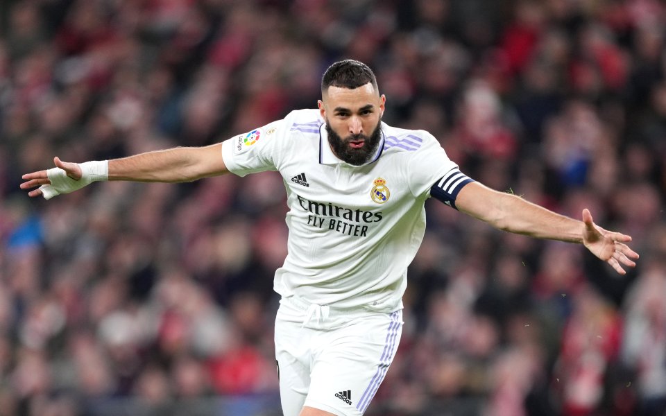 Капитанът на Реал Мадрид - Карим Бензема, настигна легендата Раул