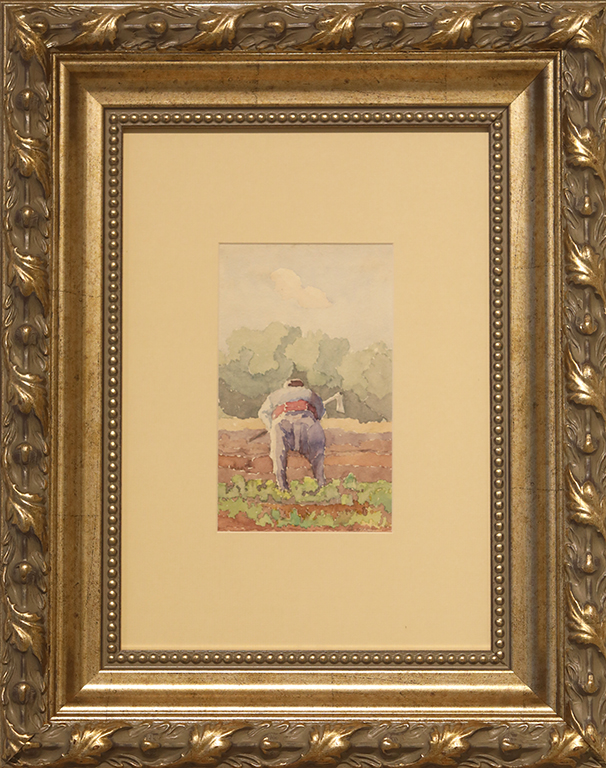 <p>ХРИСТО БЕРБЕРОВ (1875 &ndash; 1948)</p>

<p>На нивата, 20-те г. на ХХ в., акварел, картон</p>