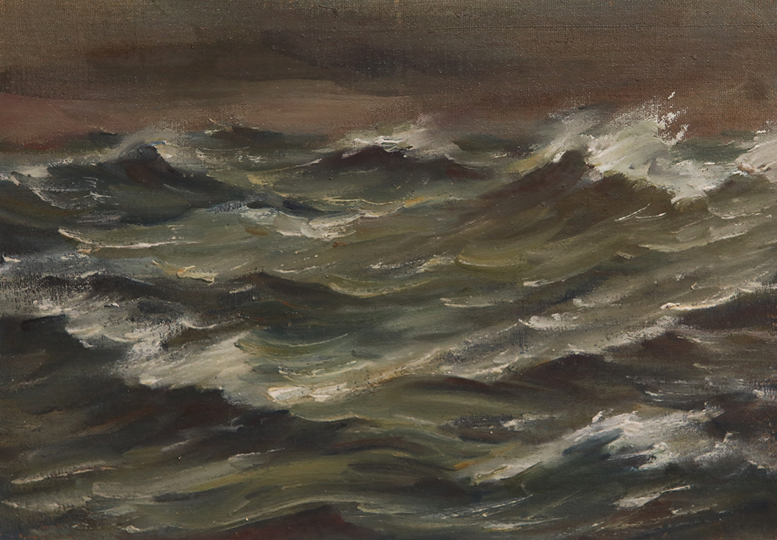<p>ХРИСТО КАВАРНАЛИЕВ (1894 &ndash; 1951)</p>

<p>Открито море I, 30-те г. на ХХ в. , маслени бои, платно върху картон</p>