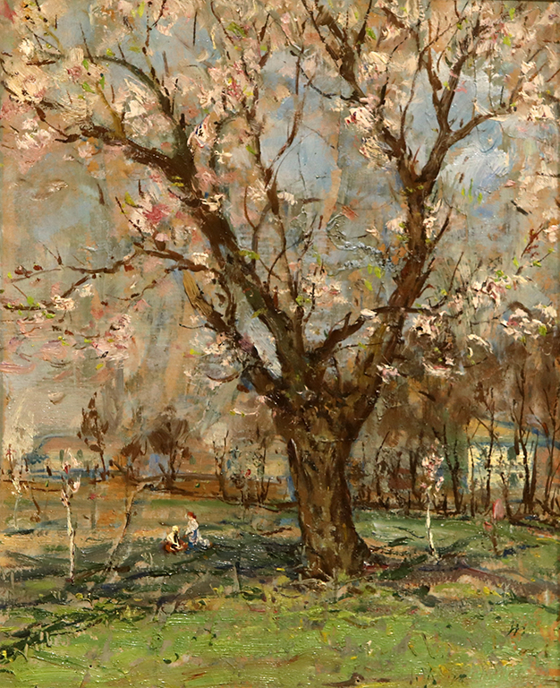 <p>ЯНКО МАРИНОВ (1907 &ndash; 2001)</p>

<p>Пролет, 70-те г. на ХХ в., маслени бои, картон</p>