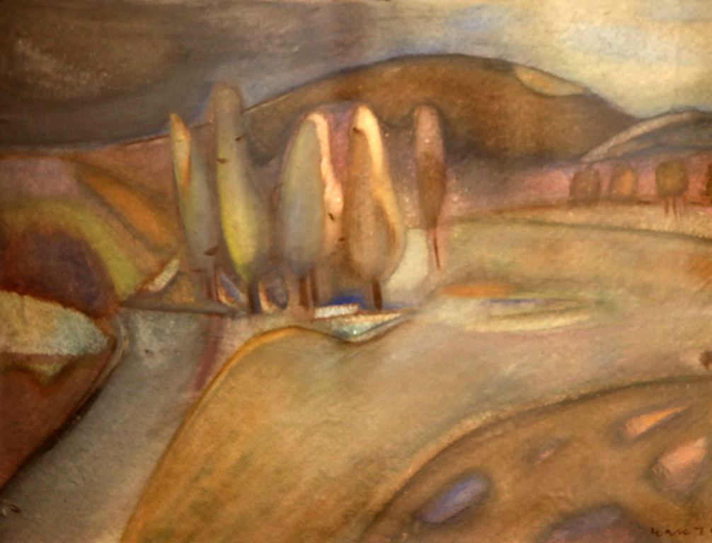 <p>ВАСИЛ ЧАКЪРОВ</p>

<p>Обла планина, 1979, акварел, картон</p>
