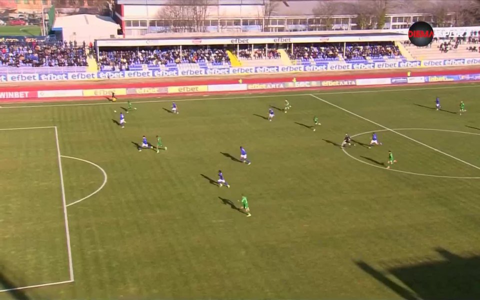 В 22-а минута Лудогорец удвои резултата след страхотна атака на