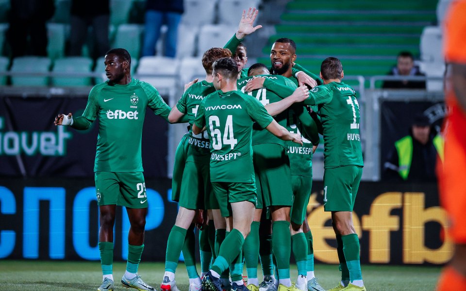 Лудогорец надви Славия с 2:1 в мач от 20-ия кръг